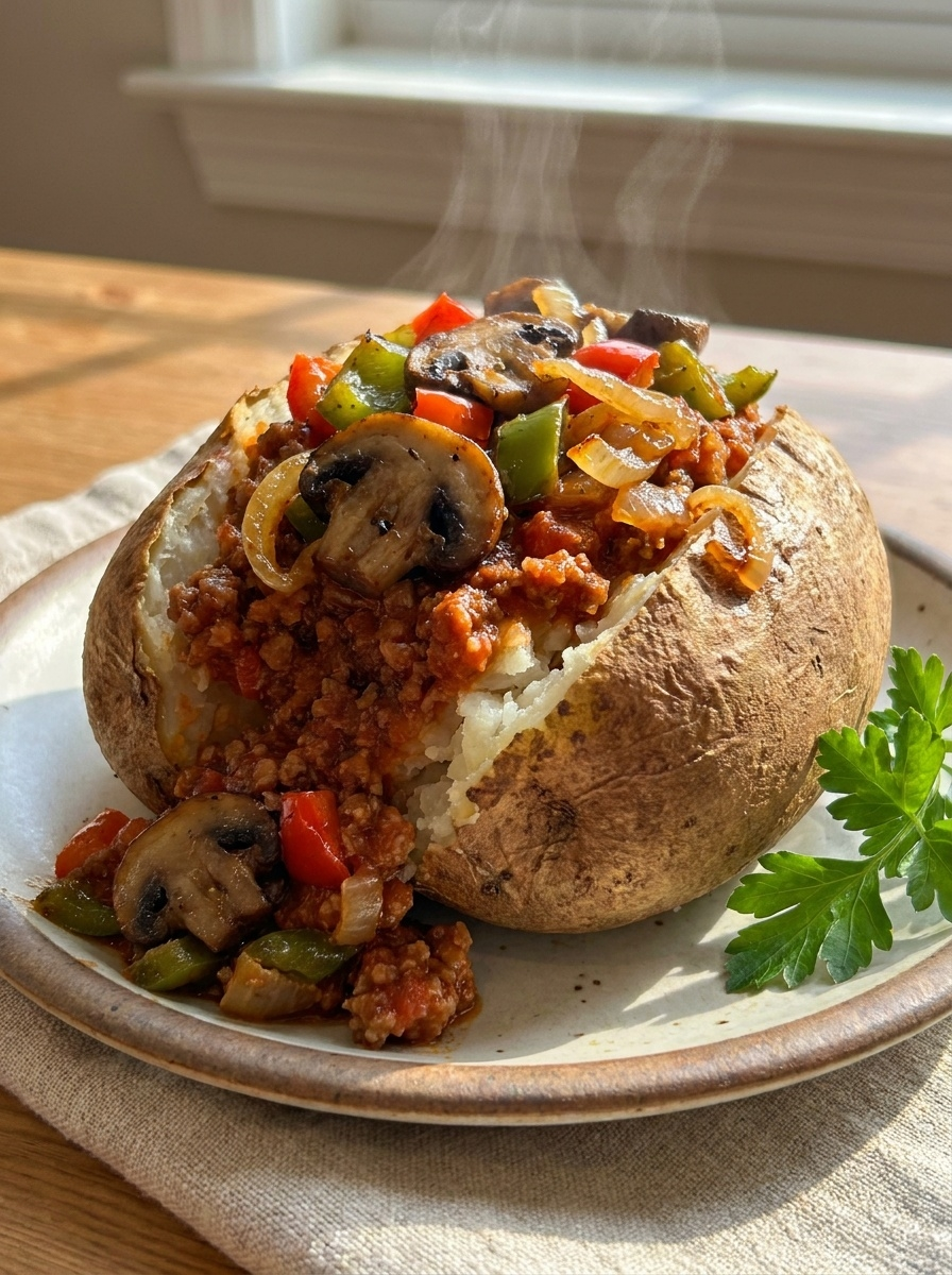 
                    Bolognese Baked Potatoes
                  