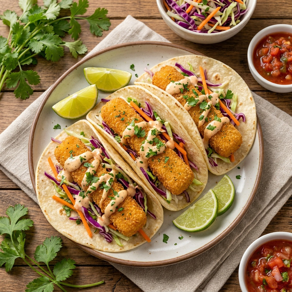 
                    Vegan Fish Tacos
                  